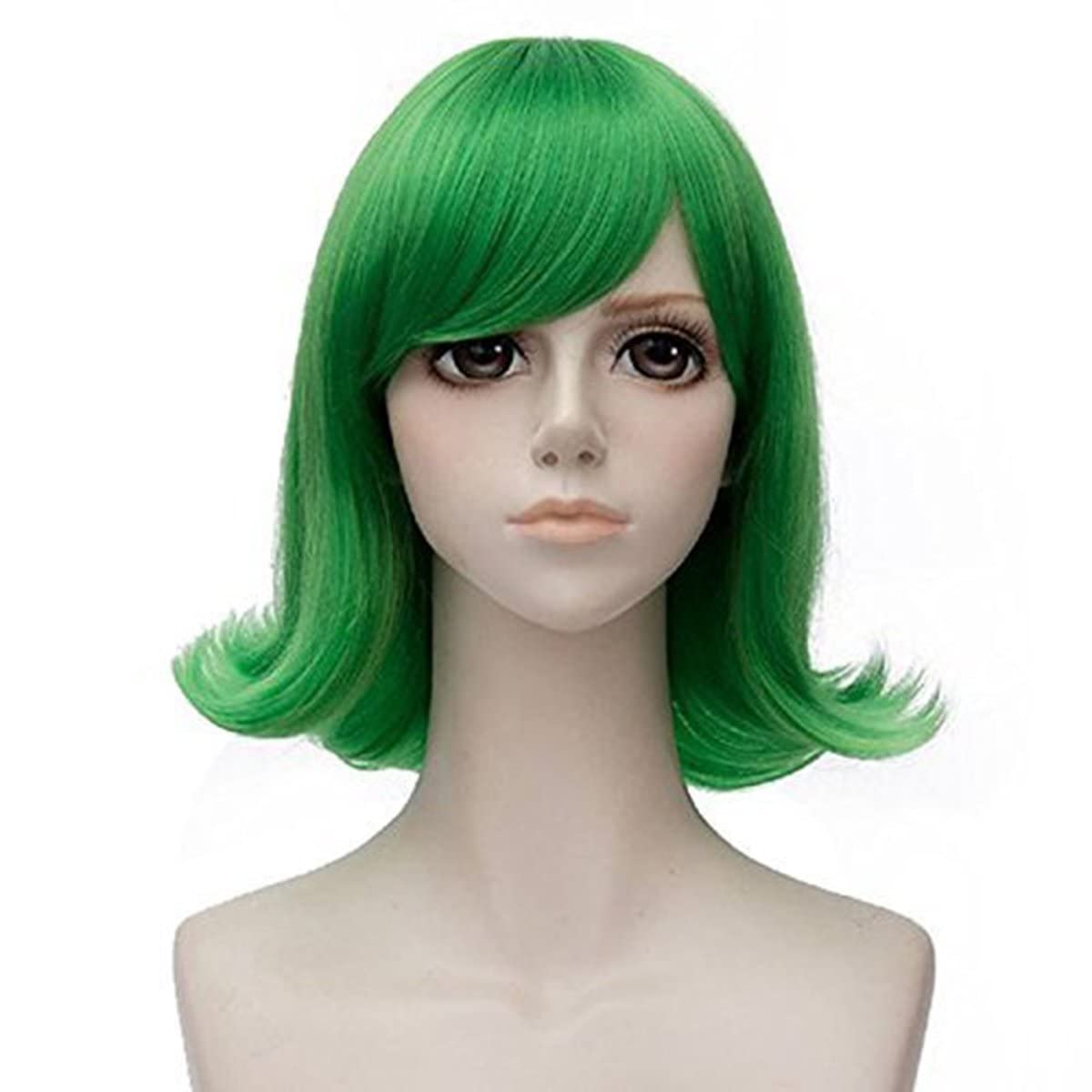 Tech Accessories For Men - Krótkie Zielone Falowane Peruki Cosplay Zielone