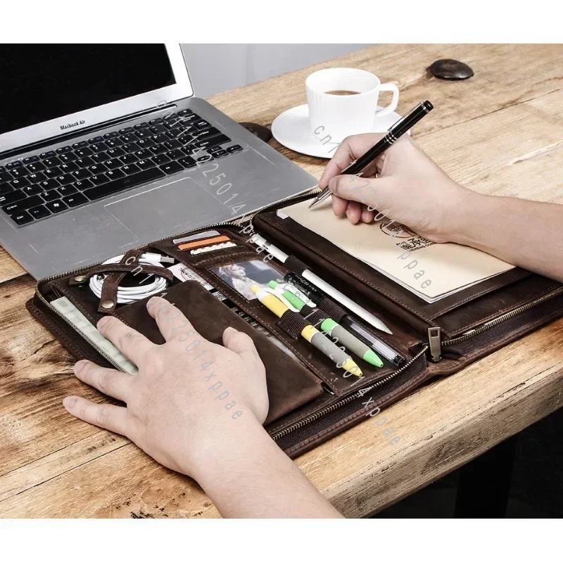 Tech Accessories Tablet - Skórzana torba do przechowywania tabletu z