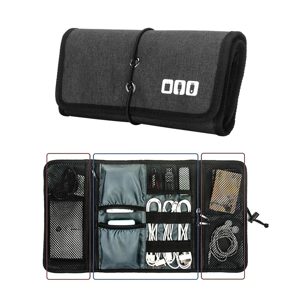 Tech Accessories Travel Case - Organizer elektroniczny Etui na przewód, ładowarka
