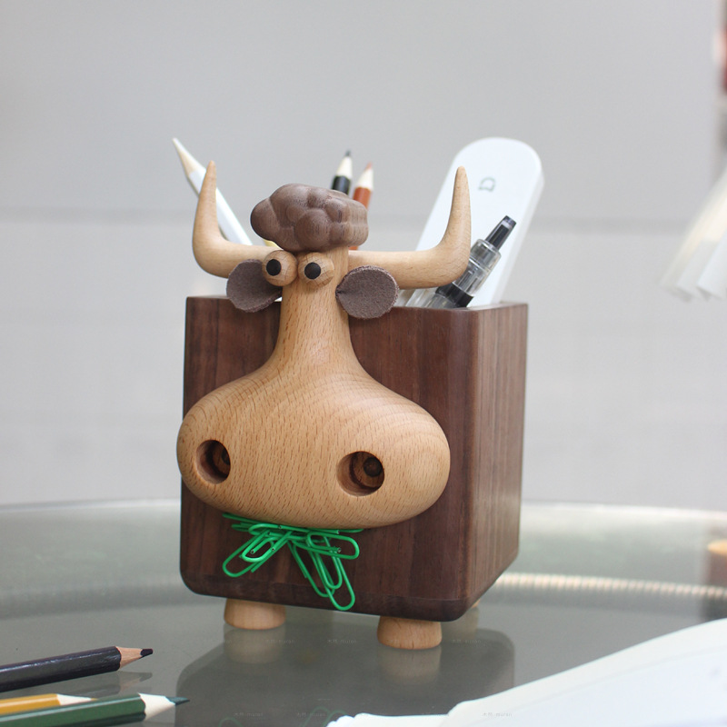 Uroczy drewniany pojemnik na d – Pen Holder Magnetic recenzja i cena