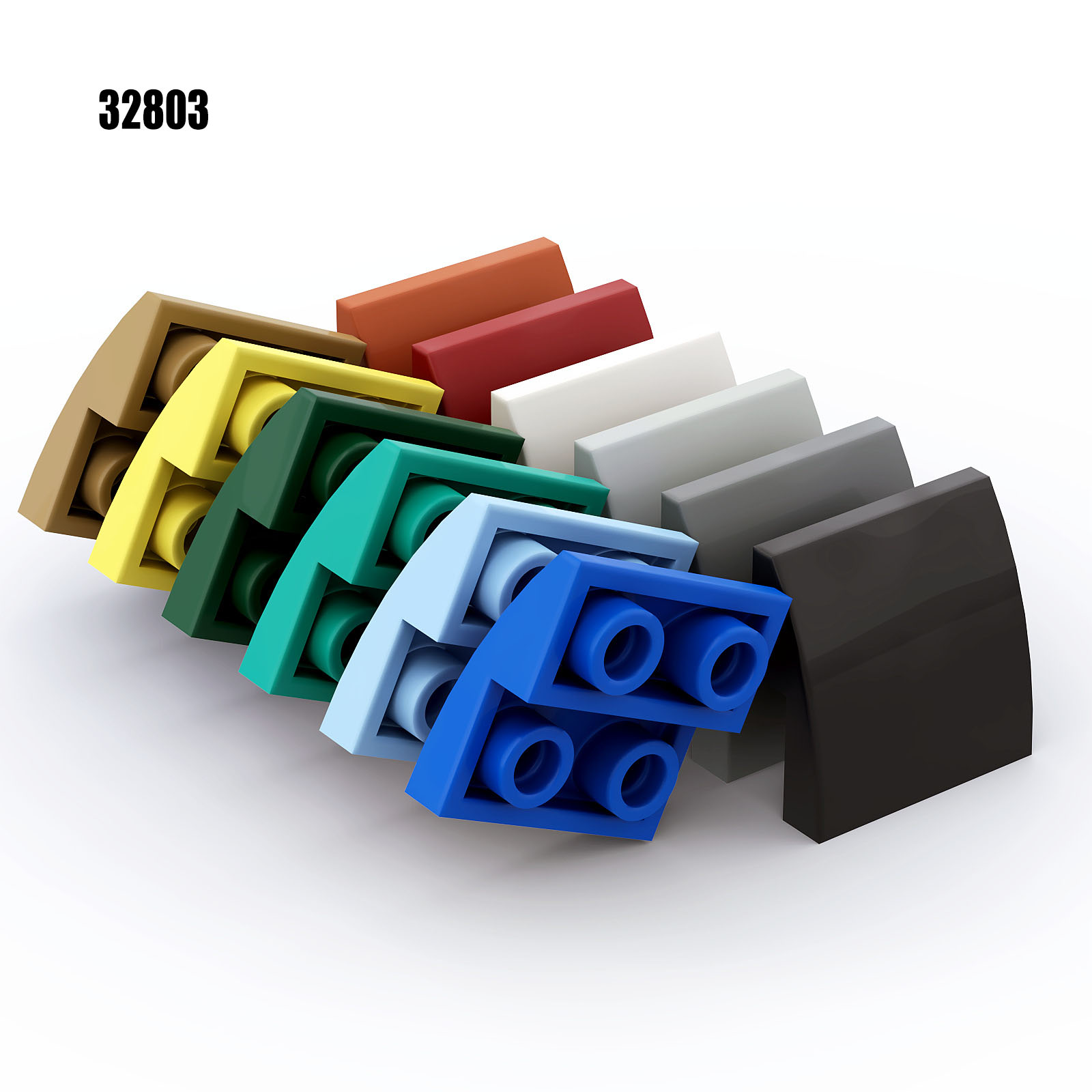 50 sztuk MOC cegieł 32803 2x2  – Tech Accessories For Kids recenzja i cena