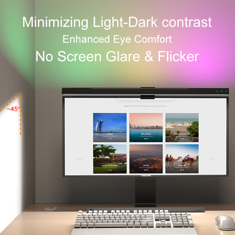 Światło RGB 60/80cm, oświetlen – Monitor Light Bar recenzja i cena