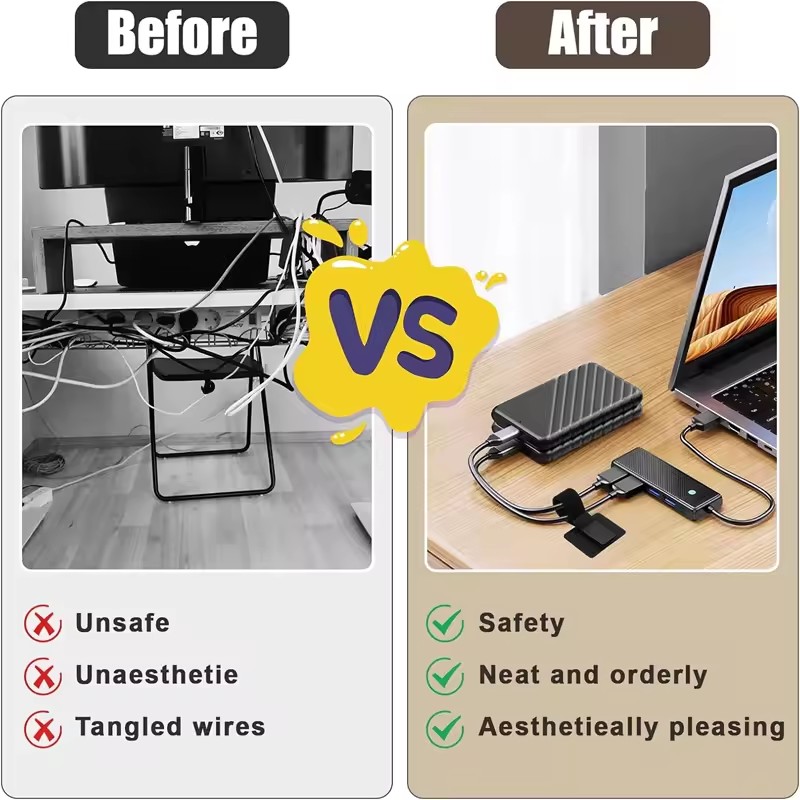 Samoprzylepne uchwyty na kable – Tech Room Accessories recenzja i cena