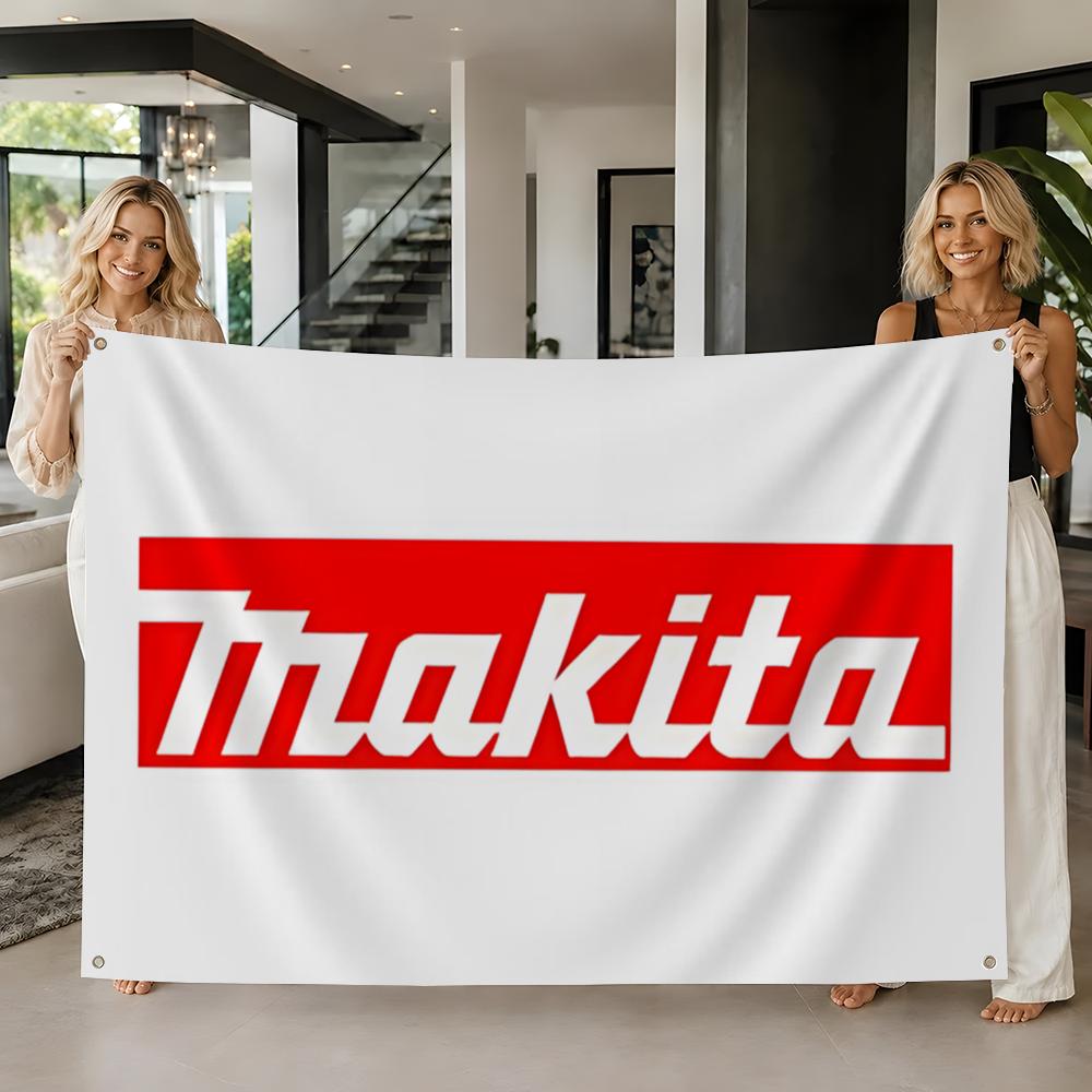 Flagi z logo narzędzi Makita d – Tech Room Accessories recenzja i cena